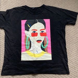 zara graphic tee